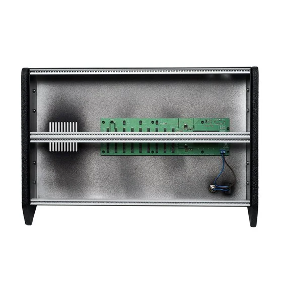 Erica Synths 2 x 84HP skiff case with integrated PSU horizontal side panels (UK plug)