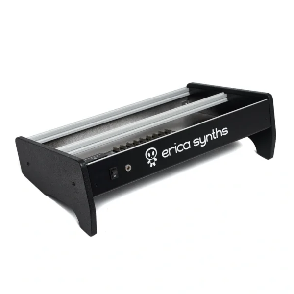 Erica Synths 2 x 84HP skiff case with integrated PSU horizontal side panels (UK plug)